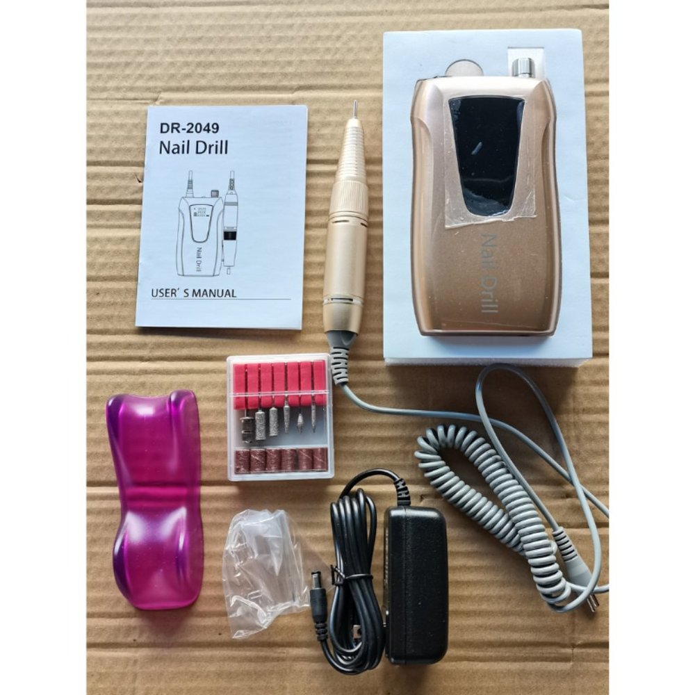 ✨💅 DR-2049 Professional Nail Drill Machine – with 6-Piece Drill Bit Set 💅✨